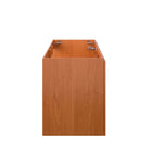 Modway - Scenic 48" Meuble de toilette de salle de bain compatible double lavabo (non inclus) - Noyer cerisier-Bassin d’évier non inclus