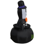 GEMMY - Squelette gonflable d'Halloween dans un chaudron - 122 cm-Se gonfle automatiquement en quelques secondes