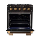 Kucht - 30 po Série KED style professionnel à double combustible - Gemstone-Les brûleurs scellés facilitent le nettoyage de la cuisinière