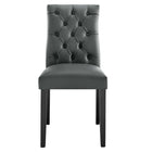 Modway - Duchess Vinyle Chaise à manger Ensemble de 2 - Gris-9