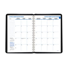 Staples - Agenda hebdomadaire/mensuel 2027 - 11 po H x 8 po l - noir - bilingue-Hebdomadaire, une semaine sur deux pages et section de notes dans le haut à droite, mensuel : un mois sur deux pages avec reference du mois passe / present / futur, format bloc et section de notes sur le côte