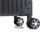 CHAMPS - Ensemble de bagages extensibles à parois rigides Collection Fresh II - Noir-Panneau de poche à clipser avec compartiments à fermeture éclair