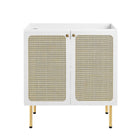 Modway - Chaucer 30" Armoire de toilette de salle de bain (lavabo non inclus) - Blanc-9