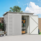 Outsunny remise de jardin extérieure 8 x 4 pi-Structure en acier galvanisé solide et adaptée à une utilisation en extérieur  
