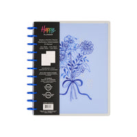The Happy Planner - Planificateur daté grand format 2026–2027 à reliure à disques - 11-1/2 po x 10-1/4 po - Bleus champêtres-Comprend 12 mois de calendriers et de pages hebdomadaires (juillet 2026 – juin 2027)