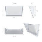 Storex - Classeurs muraux incassables Lettre - Clair - Paquet de 3-11