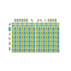 TREND enterprises - Ensemble d'apprentissage Ligne numérique 20 à 120 - Paquet de 34-Facile à découper, se fixe aux murs avec du ruban adhésif ou des agrafes. Fabriqué avec du papier durable et plat