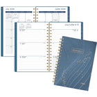 Mead - Agenda scolaire hebdomadaire/mensuel lignes de rêve 2026-2027 - 8 1/2 po H x 5 1/2 po l - bleu - bilingue-Reliure à double spirale