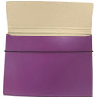 JAM Paper - Étui de transport pour dossiers minces avec bande élastique - 9 1/4 x 1/2 x 12 1/2 - Violet-Quantité : Vendu à l'unité