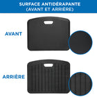 Mount-It! - Tapis anti-fatigue, 18 po x 22 po, Noir-Surface antidérapante