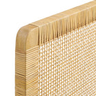 Modway - Sandy Fixé au mur Bois de manguiers et rotin Tête de lit King Size, Rotin naturel-7