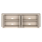 Hudson&Canal - Meuble TV Canton pour téléviseurs jusqu'à 75" - Blanc aulne-Nettoyer avec un chiffon doux et sec, sans produits chimiques agressifs ni produits de nettoyage abrasifs