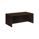 Office Star - Coquille de bureau 60 po de la collection Napa, fini espresso-Avec dessus et panneaux d'extrémité de 1 po, et panneaux de modestie de 5/8 po