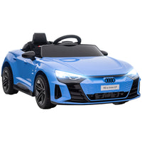 Aosom - voiture électrique pour enfants 12v 3,1 mph avec télécommande - bleue-Audi RS e-tron GT 12V sous licence garantit un design authentique 