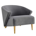 Modway - Odyssey Performance Velvet Fauteuil - Gris-Fauteuil en velours