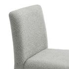 Modway - Rhodes Tissu tapis Chaise à manger - Gris colombe-10