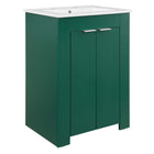 Modway - Maybelle 24" Vanette de salle de bain - Vert Blanc-7