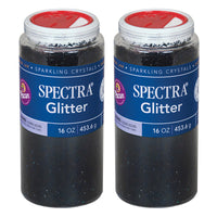 Spectra - Paillettes, Noir - 1 lb/Pot - 2 Pots-Cristaux étincelants de haute qualité