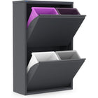 Ceha Canada - Armoire de rangement métallique polyvalente CK à 2 portes - 24 po L - Gris foncé-CONSTRUCTION DURABLE : Entièrement soudée et robuste, cette séparatrice de rangement polyvalente est conçue pour durer. Son revêtement époxy-polyester résiste à l'usure, ce qui la rend parfaite pour un usage résidentiel ou de bureau