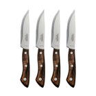 Tramontina - Churrasco Steak Knife Set with Polywood Handles and Magnetic Wooden Case - 4 Piece Set-Trois rivets en alliage solide