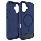Blu Element - Étui Armour Ultra MagSafe avec Kickstand pour iPhone 17 - Marine-Béquille pour une visualisation verticale et horizontale