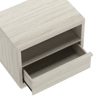 Manhattan Comfort - Table de nuit contemporaine Navis 26" à 1 tiroir - Chêne blanchi-Disponible en trois finitions polyvalentes : chêne naturel, gris charbon et chêne blanchi pour s’adapter à différents styles de décoration