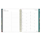 Blueline - Agenda Hebdomadaire/Mensuel - 11 po H x 8 1/2 po l - Motif Floral - Bilingue-Section mots de passe