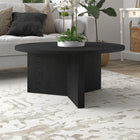 Hudson&Canal - Table basse ronde Anders de 91 cm de largeur, , grain noir-Nettoyer avec un chiffon doux et sec, sans produits chimiques agressifs ni produits de nettoyage abrasifs