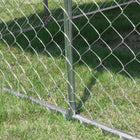 PawHut - Chenil pour chien extérieur 7,5 pi L x 7,5 pi l x 5,7 pi H avec toit et housse imperméable résistante aux UV-Couleur : Argent 