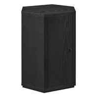 Modway - Kade Facettés Bois Table d’appoint - Noir-Table d’accent moderne facettée