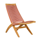 Zuo - Rova Chaise Lounge - Terre cuite-Bois naturel