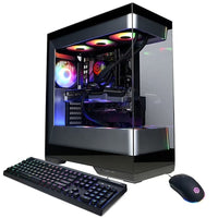 CyberPowerPC - Ordinateur de bureau de jeu - AMD Ryzen 9 9900X3D - GeForce RTX 5070 12 Go - 32 Go de RAM - SSD de 2 To - Windows 11-Processeur AMD Ryzen 9 9900X3D 12 cœurs/24 fils pour des performances de traitement