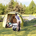 Outsunny - Tente de camping pour 4 personnes-Crochet de plafond pratique maintenant solidement une lampe pour l'éclairage
