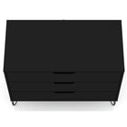 Manhattan Comfort - Rockefeller commode moderne du milieu du siècle 35,24" - noir-10