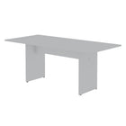 Manhattan Comfort - Ensemble de salle à manger moderne Nomad 172,5 cm - Blanc - Ensemble de 3-Comprend des butées en plastique réglables