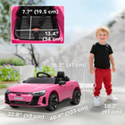 Aosom - voiture électrique pour enfants 12v 3,1 mph avec télécommande - rose-Indicateur de puissance pour surveiller le niveau de batterie restant 