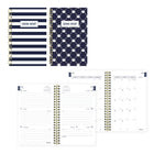 Blueline - Agenda Scolaire Hebdomadaire/Mensuel - 8 po H x 5 po l - Motif Nautique - Anglais-13 mois, de juillet à juillet