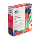 Mont Marte - Feutres acryliques Signature - Pointe large - Assortis - Lot de 24-Gamme de couleurs étendue: Comprend 24 stylos de peinture acrylique opaque pour des choix de couleurs éclatantes pour vos projets de dessin, de journal intime et de décoration