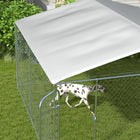 PawHut - Chenil pour chien 13 pi x 13 pi x 7,6 pi avec auvent pour extérieur-Convient aux chiens, lapins, canards, poules et autres animaux de taille similaire REMARQUE : Le produit est grand et relativement lourd, il est donc recommandé que 2 à 3 personnes l'installent.