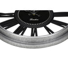 Monarch Specialties - Horloge - 16 po Rond - Horloge Murale - Argent - Noir - Transitionnel-Le mécanisme est silencieux et ne nécessite aucun assemblage . il suffit d'insérer une pile AA (non incluse), de suspendre l'appareil et de l'utiliser