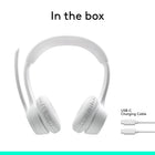 Logitech - Zone 300 casque Bluetooth sans fil avec microphone anti-parasite - Blanc-10