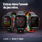 My Play Watch - Montre intelligente rétro gaming Atari 2600-Intégration de la condition physique : surveillez vos activités sportives quotidiennes, notamment votre fréquence cardiaque, vos pas et vos calories brûlées, dans le style distinctif de l’Atari 2600 , rendant le suivi de votre santé à la fois amusant et engageant