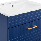 Modway - Daybreak 24" Vanette de salle de bain - Bleu-blanc-Assemblée requise