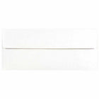 JAM Paper Enveloppes d'invitation doublées d'aluminium - 3,78 x 8,18 po - Blanc avec feuille d'argent - paquet de 50-Taille : 3,875 x 8,125 pouces, Excellent moyen de rendre vos occasions encore plus spéciales