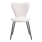 Zuo - Thibideaux Chaise de salle à manger - Ivoire - Ensemble de 2-Empilable pour un rangement pratique
