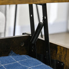 HOMCOM - Table basse relevable avec rangement - brun rustique-Matériau : Panneau de particules