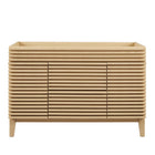 Modway - Render 48" Armoire de lavabo compatible avec un seul lavabo (non inclus) - Chêne-Vanité moderne du milieu du siècle
