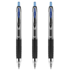 uni-ball - Stylos gel rétractables 207 – 0,7 mm – bleu – paquet de 3-Couleur de l'encre : Bleu