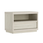 Manhattan Comfort - Table de nuit contemporaine Navis 32" à 1 tiroir - Chêne blanchi-Les glissières de tiroir lisses assurent une ouverture et une fermeture sans effort