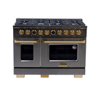 Kucht - 48 po Série KXD Cuisinière double énergie Propane - Gemstone-Nouveau thermostat numérique à cadran Horus de Kucht